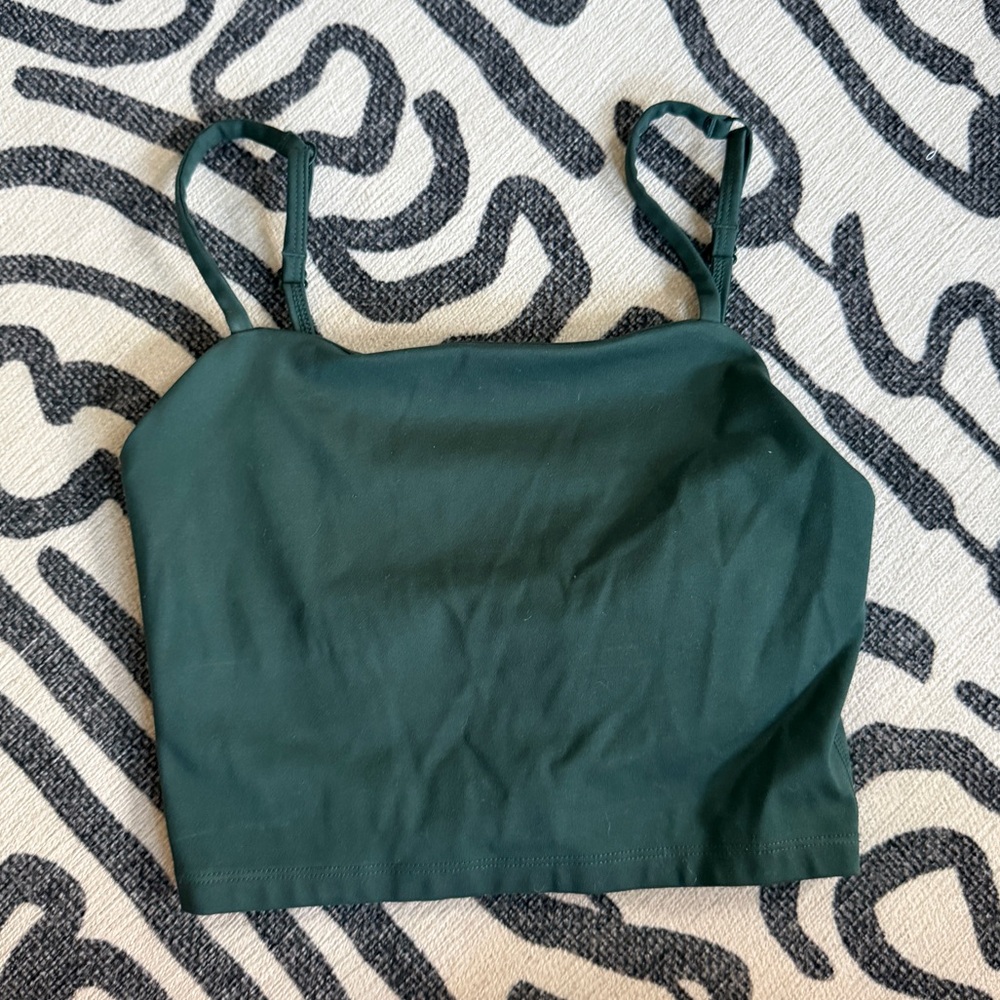 Girlfriend Collective Devon top in Moss XS